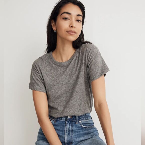 NWOT Madewell Whisper Crew Neck Tee - Picture 1 of 5